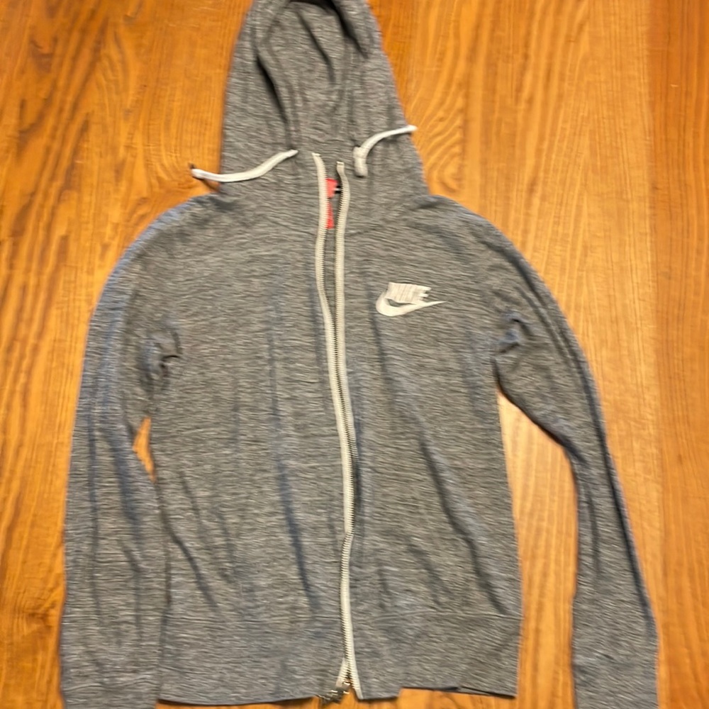 Nike Gray zip up hoodie